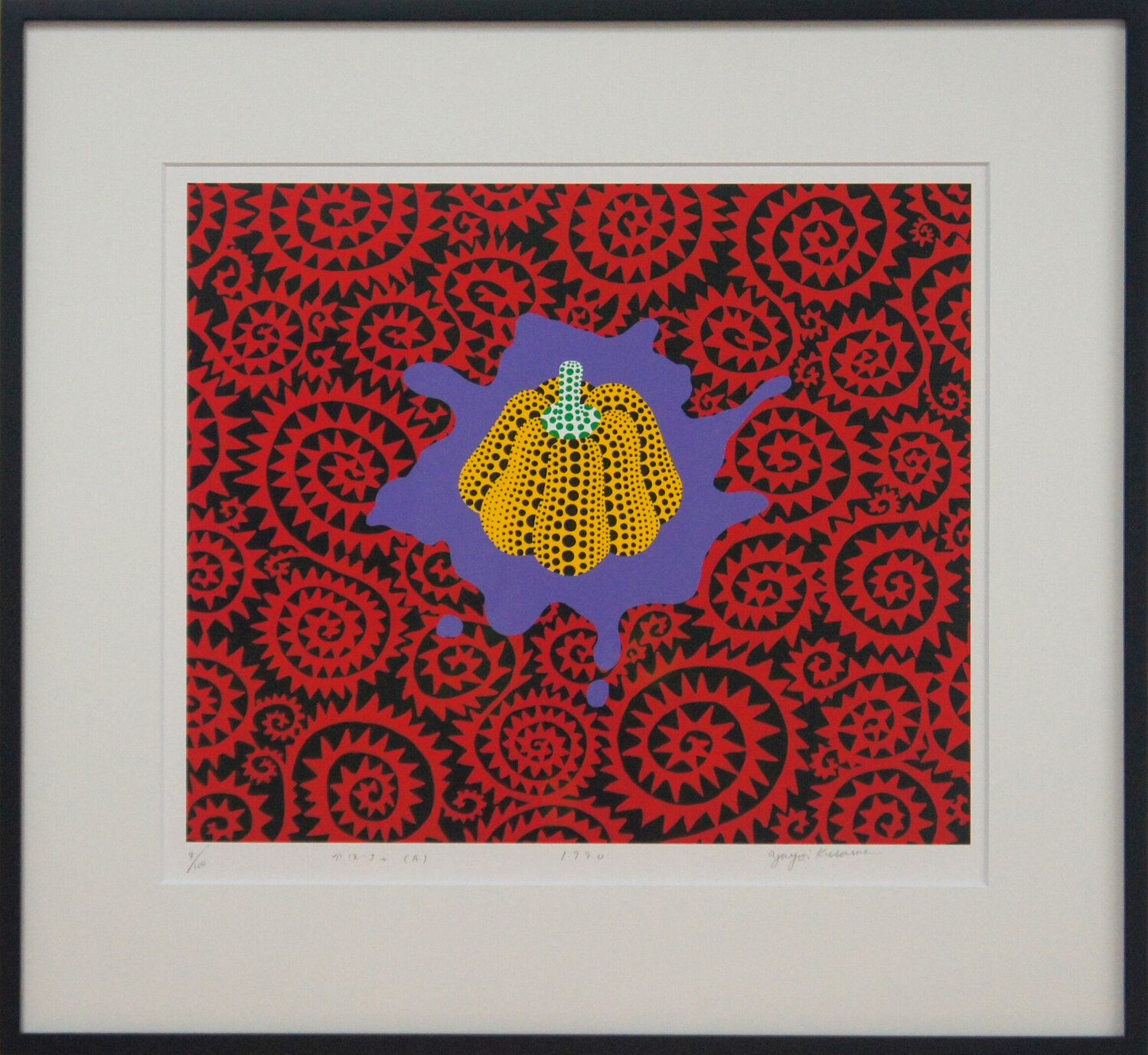 Pumpkin Yayoi Kusama Origineel schilderij te koop