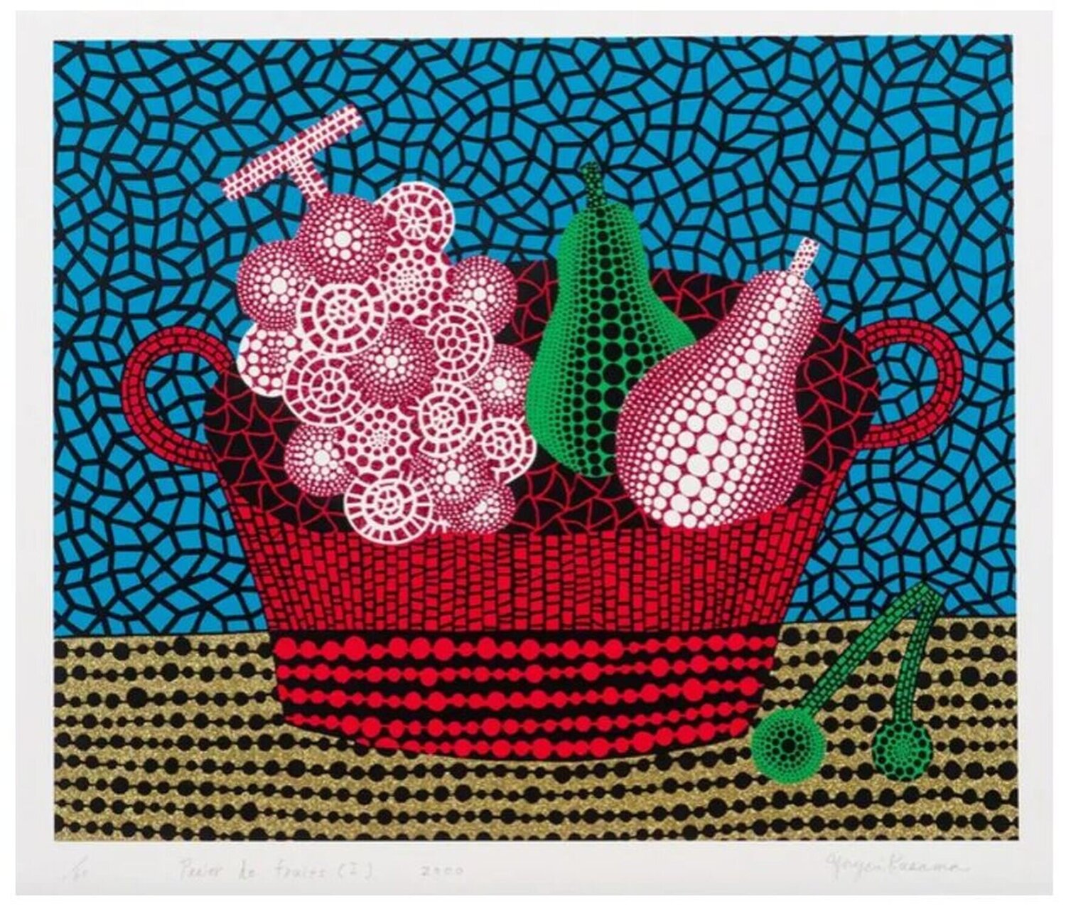 Panier de Fruits Yayoi Kusama Stampa in vendita