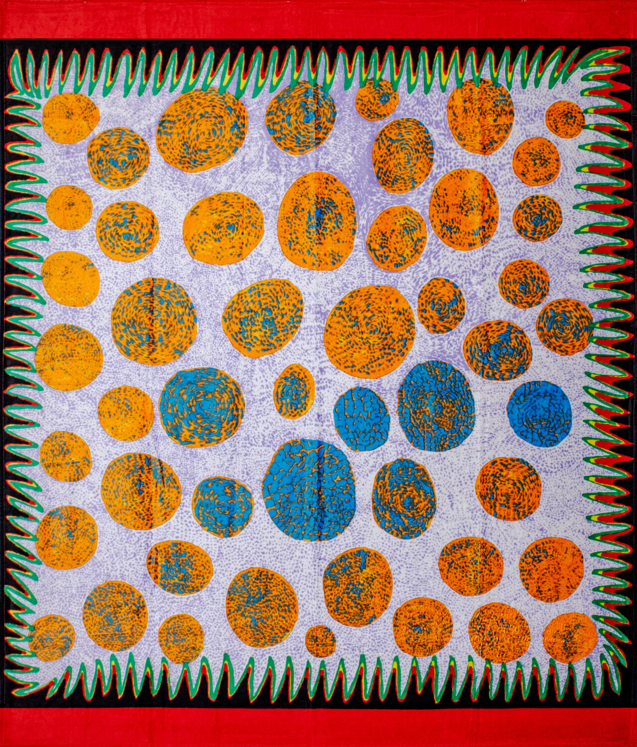Beach Towel by Yayoi Kusama Yayoi Kusama Textil zu verkaufen
