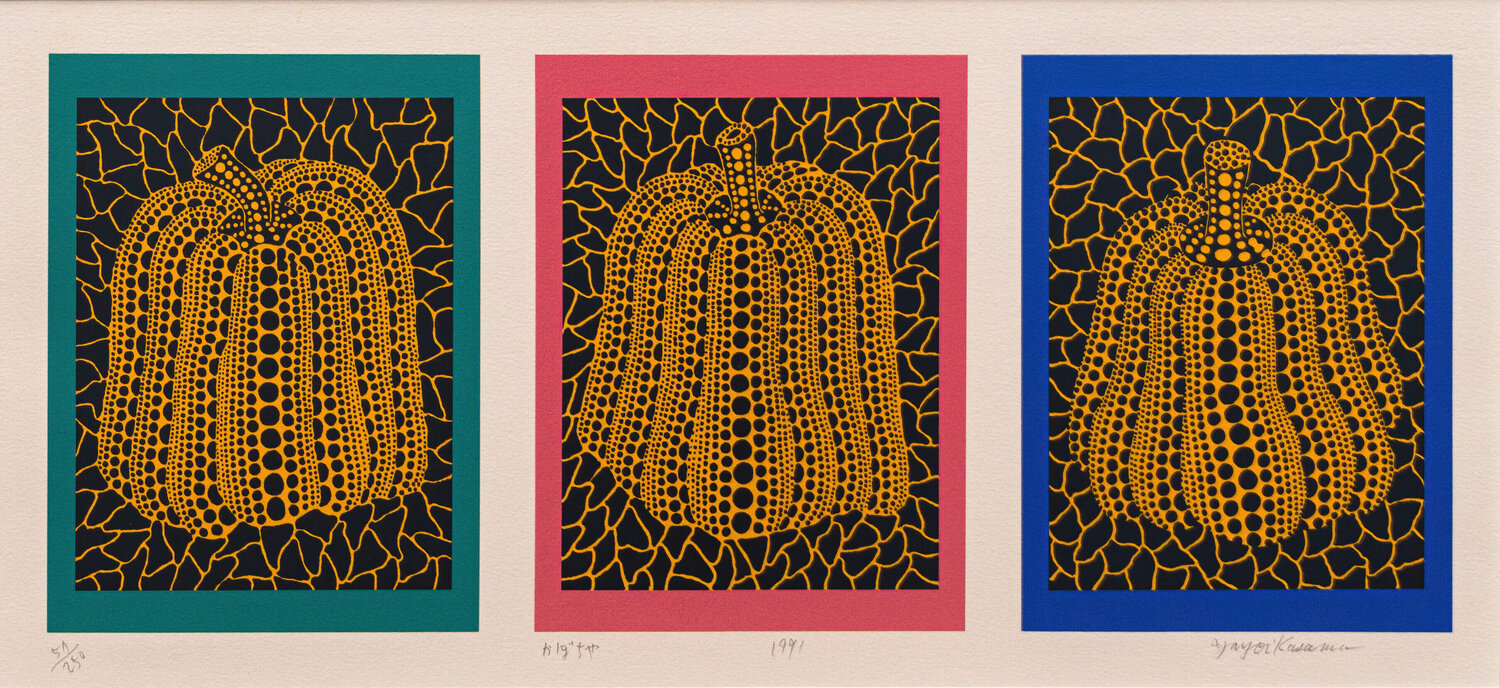 Pumpkin (K. 146) Yayoi Kusama Stampa in vendita