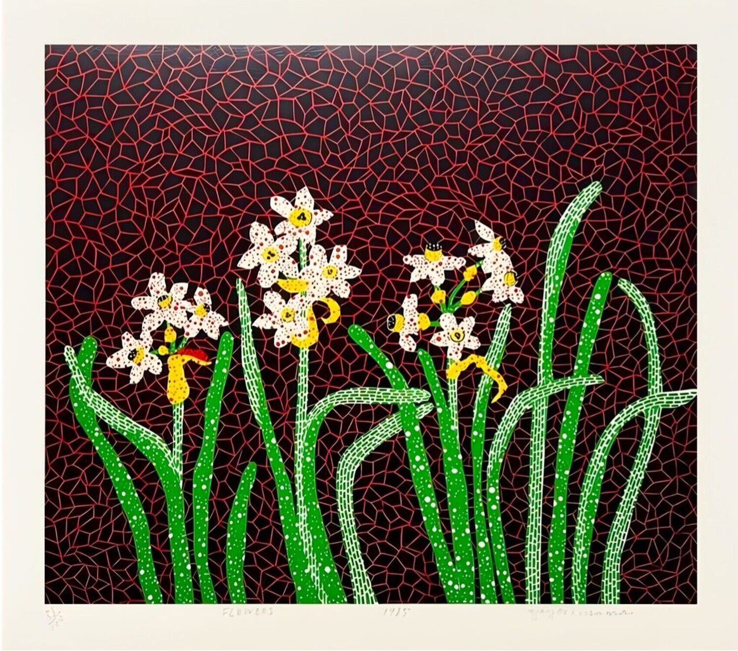 Flowers Yayoi Kusama Édition à vendre