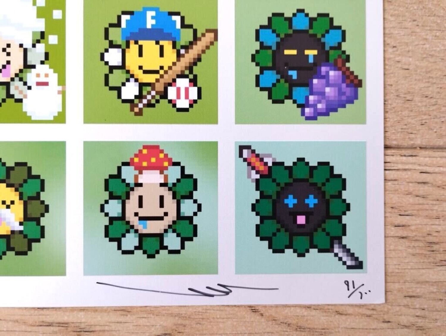 108 Earthly Temptations de Takashi Murakami (2023): Impresión