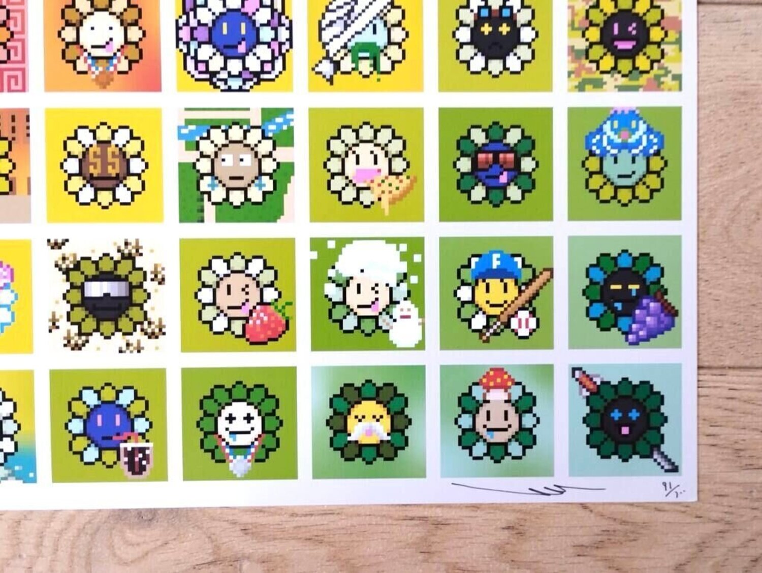 108 Earthly Temptations de Takashi Murakami (2023): Impresión
