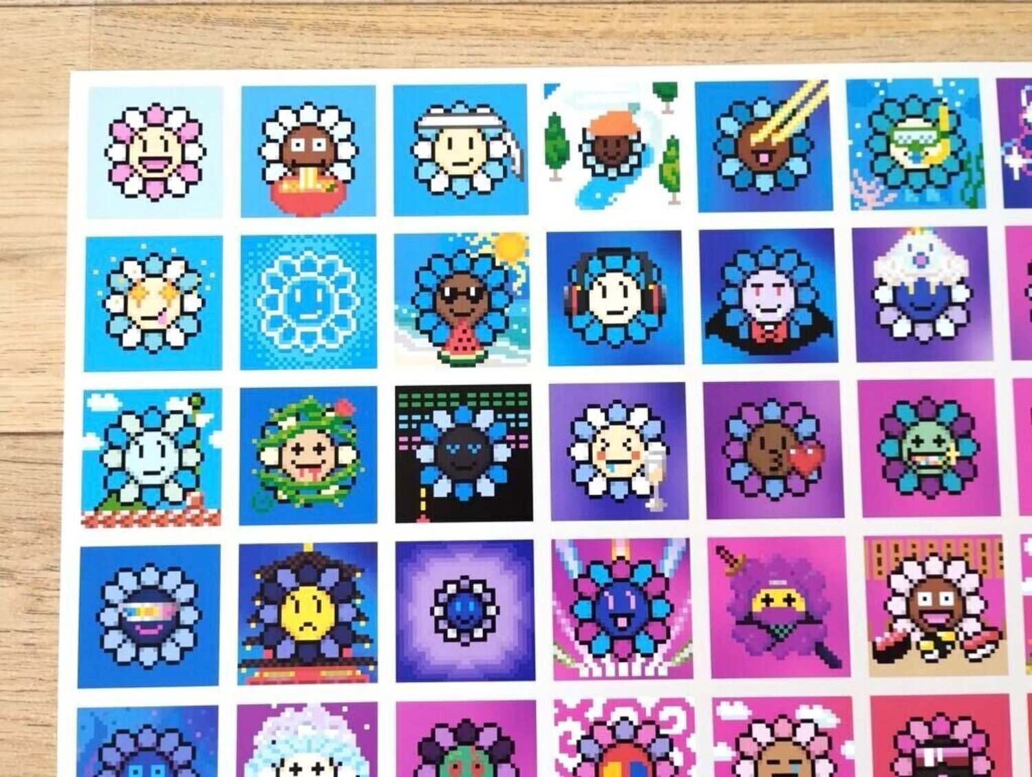 108 Earthly Temptations de Takashi Murakami (2023): Impresión