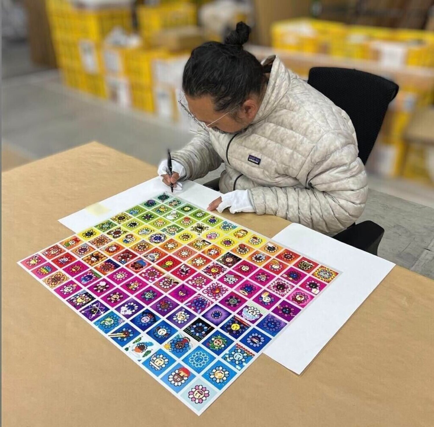 108 Earthly Temptations de Takashi Murakami (2023): Impresión