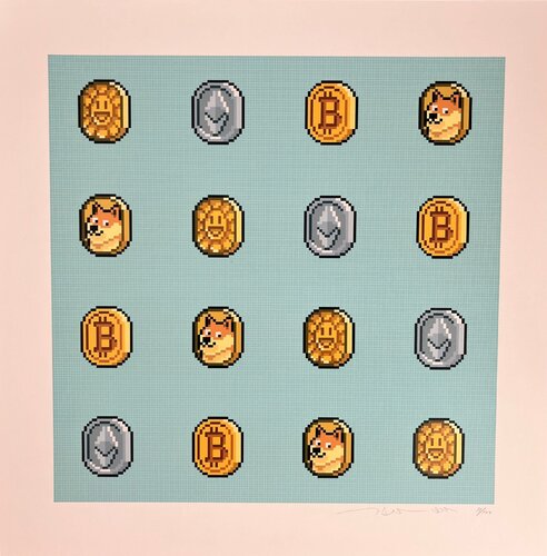 COIN and other Cryptocoins van Takashi Murakami, Afdruk te koop op Singulart
