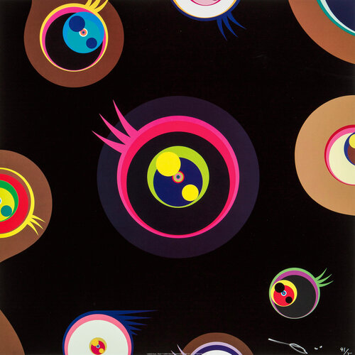 Jellyfish Eyes - Black 1 van Takashi Murakami, Afdruk te koop op Singulart