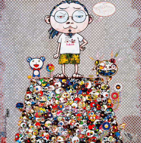 With the Notion of Death, the Flowers Look Beautiful van Takashi Murakami, Afdruk te koop op Singulart