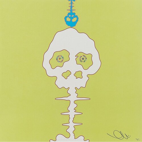 Introduced in 2006 "Time Bokan - green" van Takashi Murakami, Afdruk te koop op Singulart