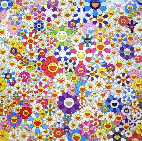 If I could reach that field of flowers, I would die happy. di Takashi Murakami, Stampa in vendita su Singulart