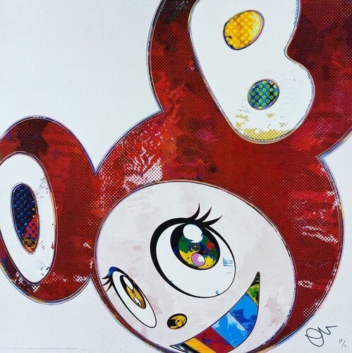 And Then x6 (Red Dots: The Superflat Method) di Takashi Murakami, Stampa in vendita su Singulart