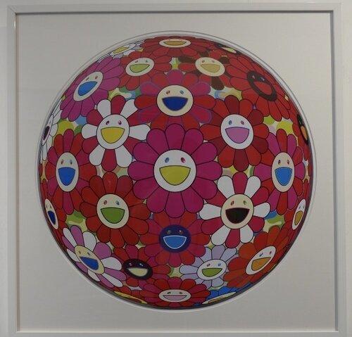 Flower Ball  (3D) - Pink, Red van Takashi Murakami, Afdruk te koop op Singulart