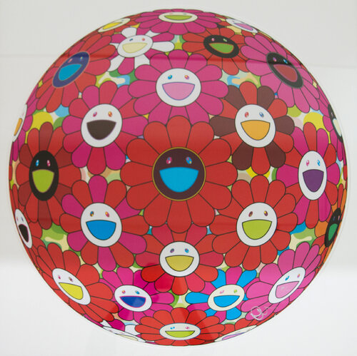 FLOWER BALL (3D) Red, Pink, Blue van Takashi Murakami, Afdruk te koop op Singulart