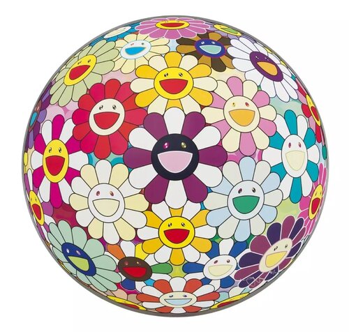 Flowerball Sexual Violet No. 1 (3D) van Takashi Murakami, Afdruk te koop op Singulart