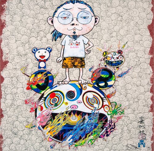 Obliterate the self and even a fire is cool van Takashi Murakami, Afdruk te koop op Singulart
