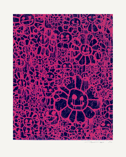 Madsaki Flowers B (pink) van Takashi Murakami, Afdruk te koop op Singulart