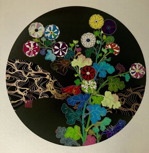 Kansei: Wildflowers Glowing in the Night van Takashi Murakami, Afdruk te koop op Singulart