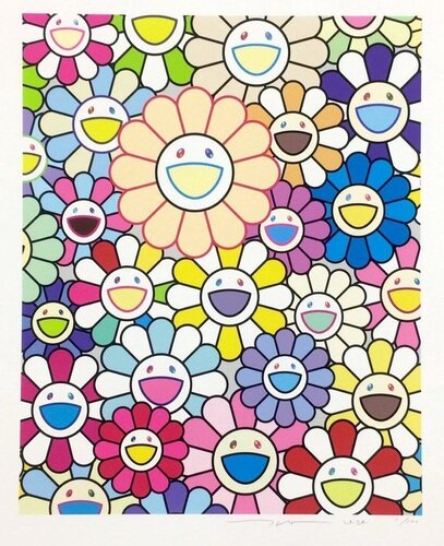 Field of Flowers van Takashi Murakami, Afdruk te koop op Singulart