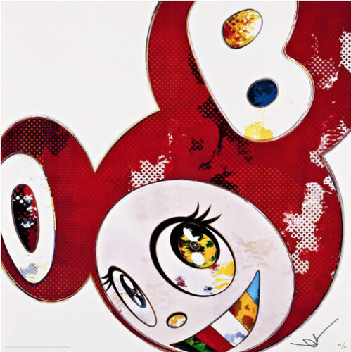 And Then x 727 (Vermillion : Shu) van Takashi Murakami, Afdruk te koop op Singulart