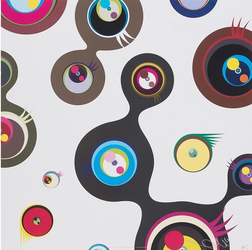 Jellyfish Eyes - White 2 van Takashi Murakami, Afdruk te koop op Singulart