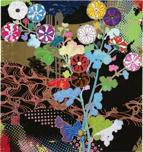Miyabi (Kōrin: Courtly Elegance) van Takashi Murakami, Afdruk te koop op Singulart