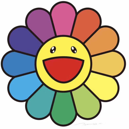SMILE ON, RAINBOW FLOWER! van Takashi Murakami, Afdruk te koop op Singulart