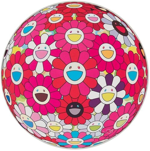 Flowerball (3D) - Turn Red! van Takashi Murakami, Afdruk te koop op Singulart