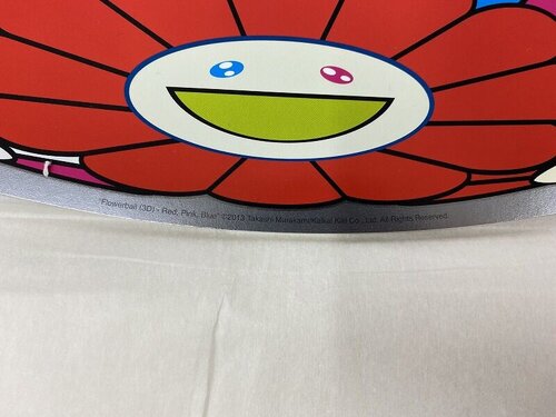 Flowerball (3D) - Red, Pink, Blue van Takashi Murakami, Afdruk te koop op Singulart