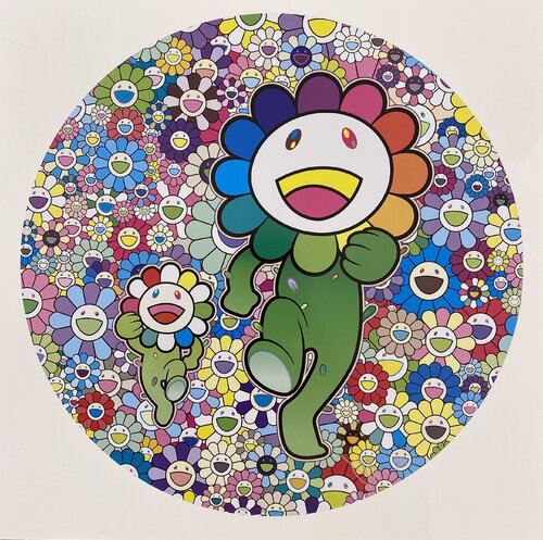 Rum Pum Pum in a Field of Flowers! van Takashi Murakami, Afdruk te koop op Singulart