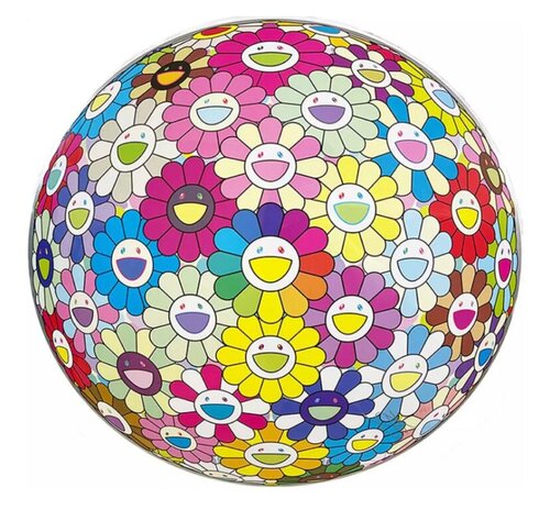 Burying my Face in the Field of Flowers di Takashi Murakami, Stampa in vendita su Singulart