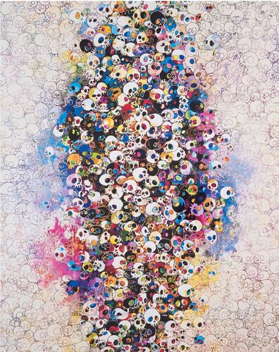 Who's afraid of red, yellow and blue & death di Takashi Murakami, Stampa in vendita su Singulart
