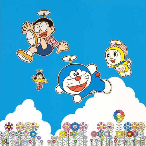 Doraemon: So Much Fun, Under the Blue Sky di Takashi Murakami, Stampa in vendita su Singulart