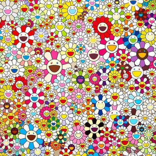 Flowers Blooming in This World and the Land of Nirvana No. 4 (Signed) van Takashi Murakami, Afdruk te koop op Singulart