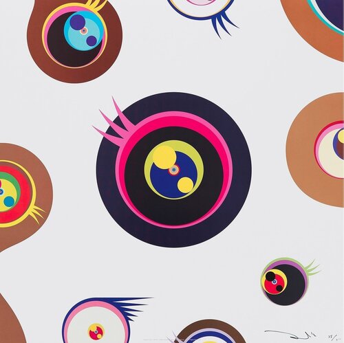 Jellyfish Eyes - White 1 van Takashi Murakami, Afdruk te koop op Singulart
