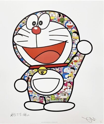 Doraemon Yay! van Takashi Murakami, Afdruk te koop op Singulart