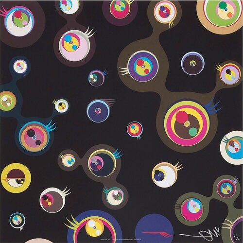 Jellyfish Eyes - Black 3 par Takashi Murakami, Édition en vente sur Singulart
