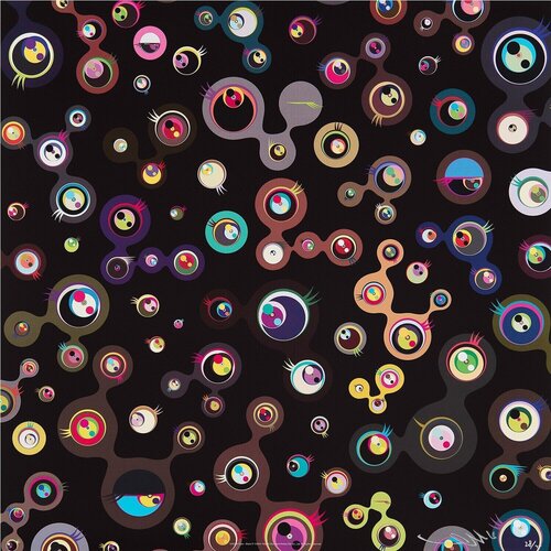 Jellyfish eyes black 5 van Takashi Murakami, Afdruk te koop op Singulart