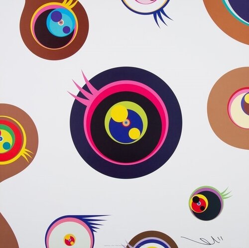Jellyfish eyes-white van Takashi Murakami, Afdruk te koop op Singulart