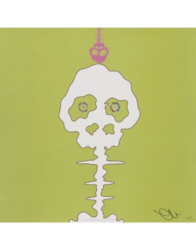 Time Bokan(Lime Green) van Takashi Murakami, Afdruk te koop op Singulart