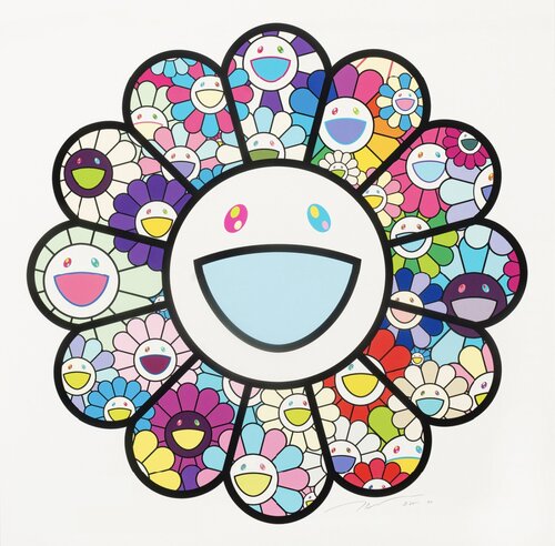 FLOWERS IN PASTEL COLORS van Takashi Murakami, Afdruk te koop op Singulart