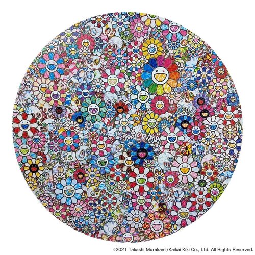 Paradise in a Flower Field van Takashi Murakami, Afdruk te koop op Singulart