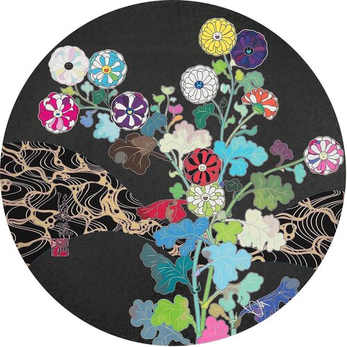 Kansei: Wildflowers Glowing in the Night van Takashi Murakami, Afdruk te koop op Singulart