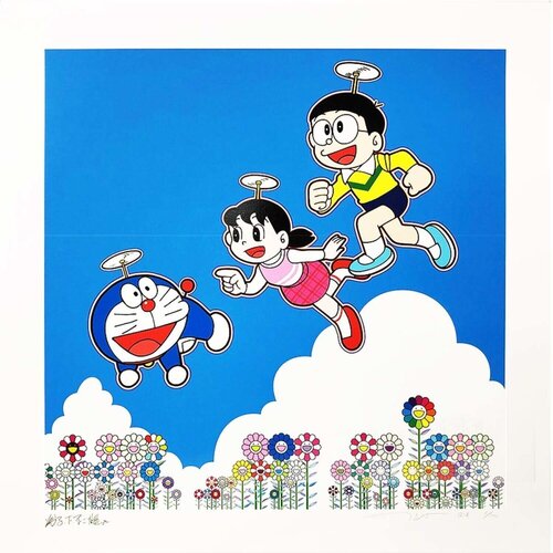 A Blue Sky! Like We Could Go On Forever! van Takashi Murakami, Afdruk te koop op Singulart