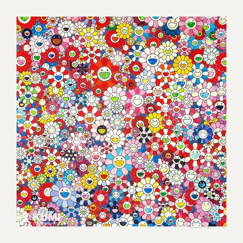 Shangri-la Shangri-la Shangri-la Pink Silkscreen van Takashi Murakami, Afdruk te koop op Singulart