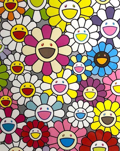 A Little Flower Painting: Pink, Purple and Many Other Colors par Takashi Murakami, Édition en vente sur Singulart