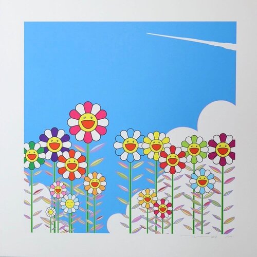 Vapor Trail in the Blue Summer Sky par Takashi Murakami, Édition en vente sur Singulart