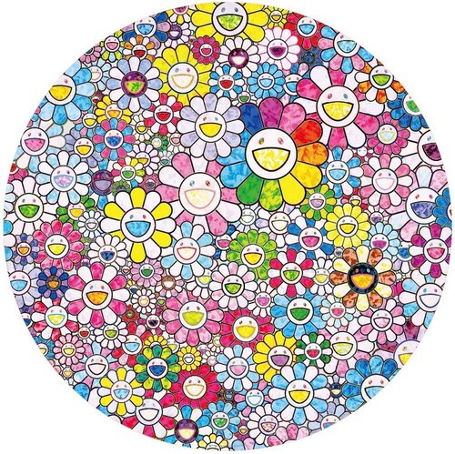 Happy X 1 Flowers di Takashi Murakami, Stampa in vendita su Singulart