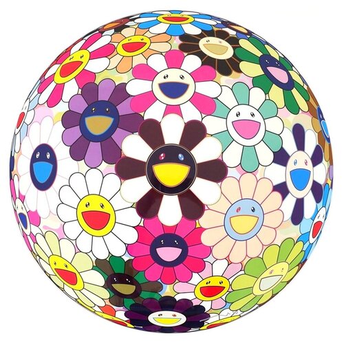 Flower Ball Brown di Takashi Murakami, Stampa in vendita su Singulart