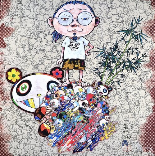 Panda family and me di Takashi Murakami, Stampa in vendita su Singulart