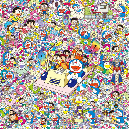 On an Endless Journey on a Time Machine with the Author Fujiko F. Fujio! di Takashi Murakami, Stampa in vendita su Singulart